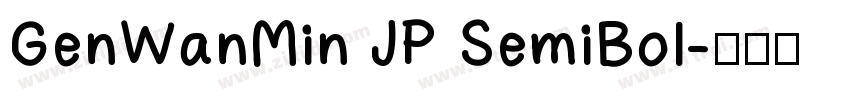 GenWanMin JP SemiBol字体转换